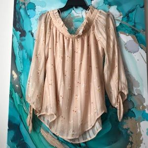 🐒WAYF beautiful slightly off the shoulder top